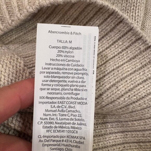 Abercrombie & Fitch Cowboy Sweater, Size M, NWT - Picture 5 of 6